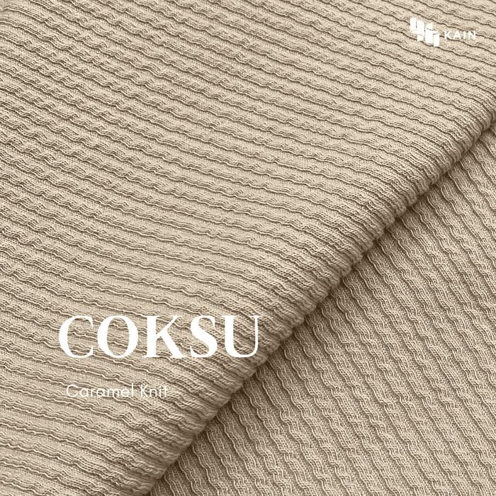 Gambar Bahan Kain Caramel Knit per 1 kg - Coksu dari Kain Textileku undefined Tokopedia