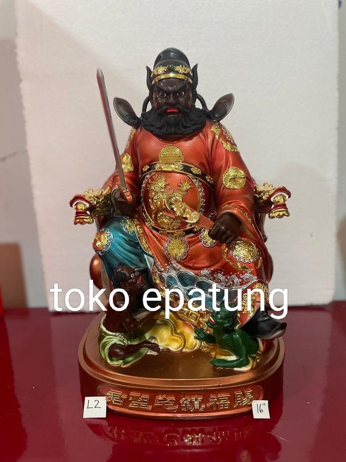 Gambar patung dewa kumo / zong kui / ku mo fiber 16 inch - l2 dari toko epatung undefined Tokopedia