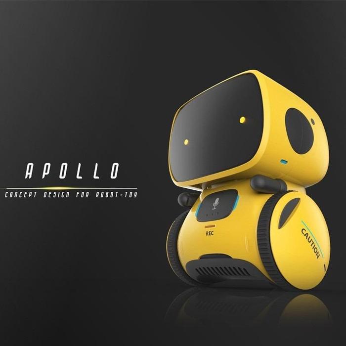 Gambar Smart Robot AT Mainan Anak Robot Pintar Voice Control Edukasi Anak - Kuning dari Fafacuan undefined Tokopedia