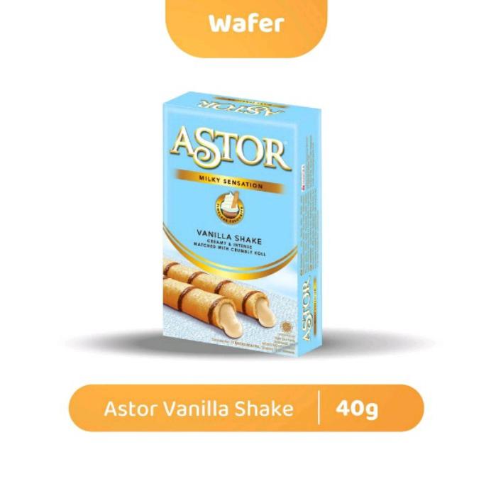 Gambar Astor Wafer Stick Double Chocolate 40gr / Vanilla / Matcha - Astor - Vanilla 40gr dari sertamart undefined Tokopedia