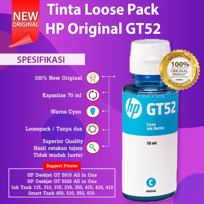 Gambar Tinta HP GT53 GT51 GT52 Ink Tank 310 315 319 350 415 419 410 Smart 615 - CYAN | NO BOX dari FixPrint Indonesia undefined Tokopedia