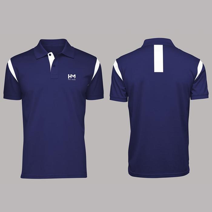 Gambar Kaos Olahraga Model Polo Jersey Dry Fit Bahan Serena Bisa Custom Logo - Navy Lis Putih, M dari Shalsa stoore undefined Tokopedia