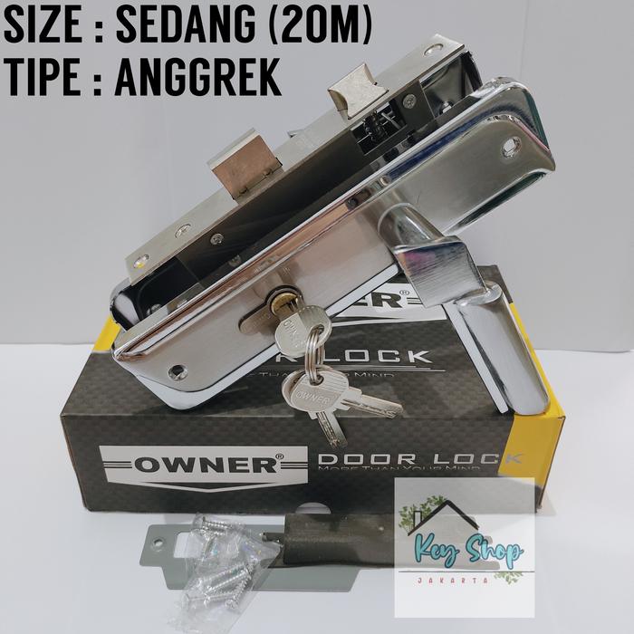 Gambar OWNER KUNCI PINTU RUMAH SEDANG 1 SET LENGKAP/GAGANG HANDLE PINTU 20CM - ANGGREK dari Key Shop 888 undefined Tokopedia