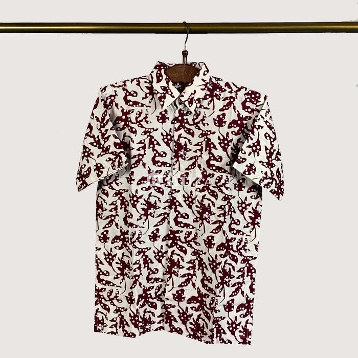 Gambar Hem Martin Kemeja Batik Pria Lengan Pendek- Batik Huza - 3, L dari Batik Huza undefined Tokopedia