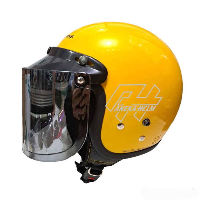 Gambar helm cargloss retro yellow | cargloss original exotic yellow - tanpa kaca, M dari Aneka helmet undefined 5 Tokopedia