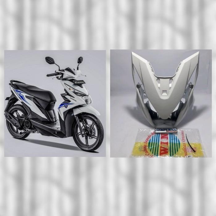 Gambar Tameng Tebeng Panel Depan Honda Beat ESP ECO STREET 2017 2018 2019 VR - Putih dari sekedarduniaautomotif undefined Tokopedia