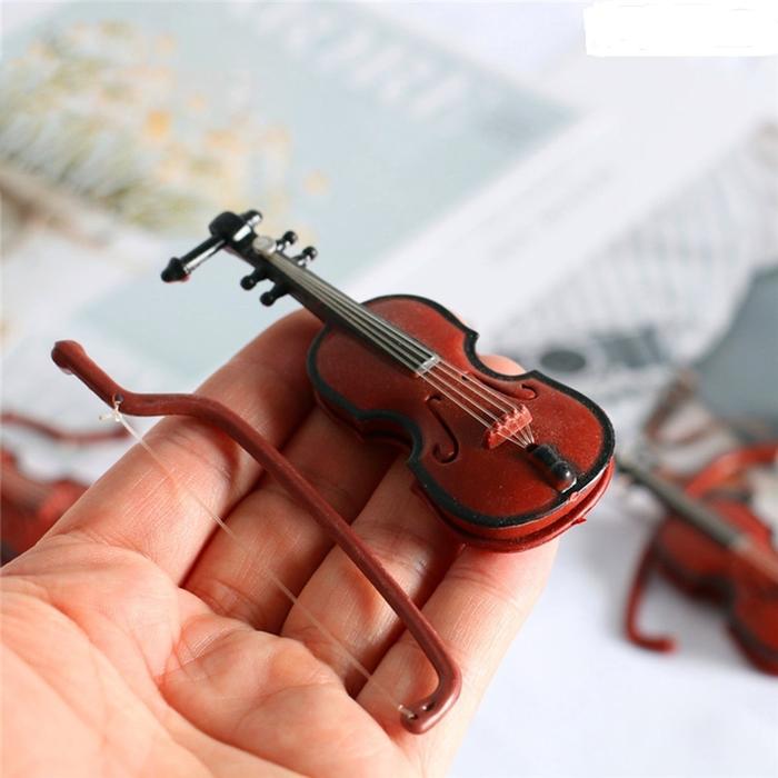 Gambar CMM06 Cake Topper Music Violin MINI Biola 3D Note Melody Melodi Musik - R1-Violin 3D dari Nyonya Lie undefined Tokopedia