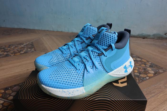 Jual Sepatu Basket Under Armour Embiid Blue BNIB Original 100