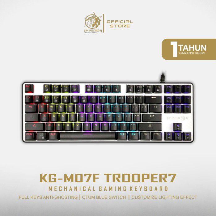Gambar Keyboard Gaming Imperion Trooper 7 KG-M07F Mechanical, RGB - Perak dari Imperion Official Store undefined Tokopedia