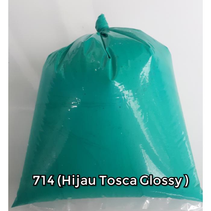 Gambar CAT TEMBOK KILOAN GLOSSY 1kg WARNA HIJAU TOSCA - Hijau Tosca dari Izkeishop Collection undefined Tokopedia