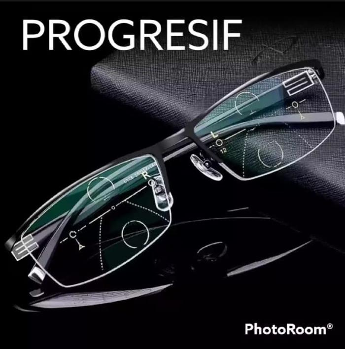 Gambar Kacamata Progresif Photocromic 2 Fungsi Baca Dan Jalan Tanpa Pembatas - Hitam, ADD+1.00SPH0.00 dari PT INDO GLASSES undefined Tokopedia