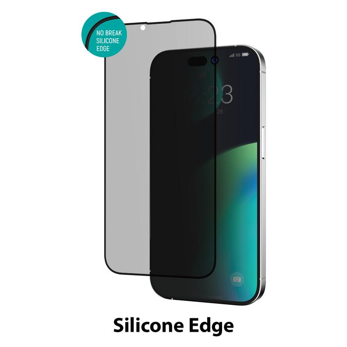 Gambar Tempered Glass Anti Spy iPhone 14 Pro Max Plus Devia Privacy Screen - Silicone Edge, iPh 14 Plus dari GET-WID undefined Tokopedia