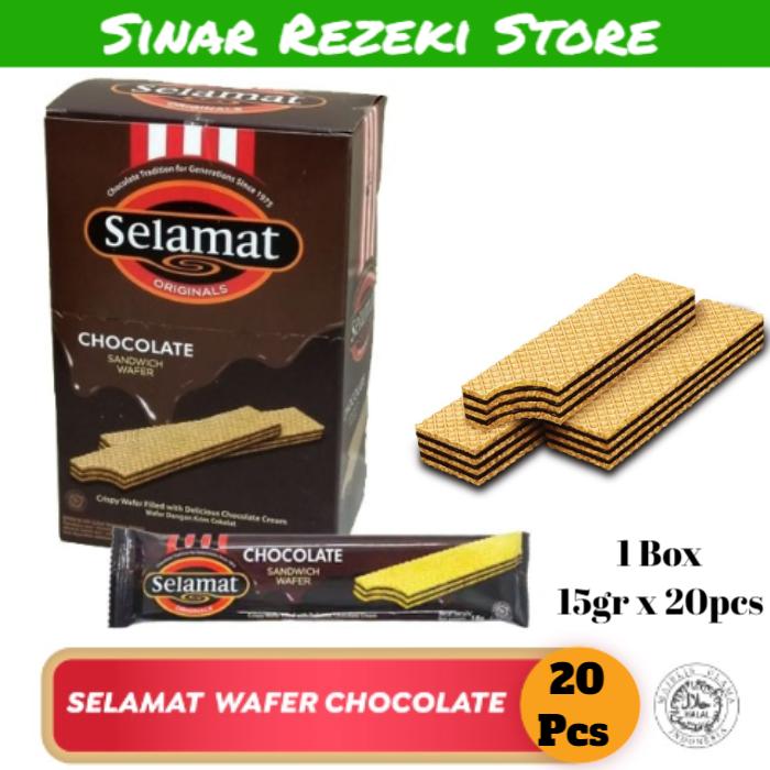 Gambar Wafer Coklat Selamat Box [20pcs x 15gr] dari Sinar Rezeki Store undefined Tokopedia