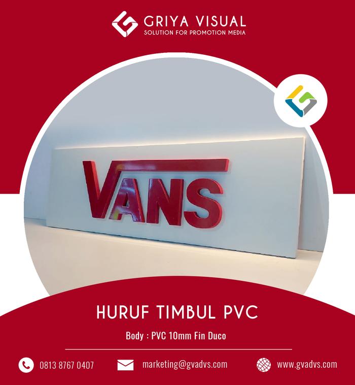 Gambar HURUF TIMBUL PVC ( VANS ) dari griya visual undefined Tokopedia