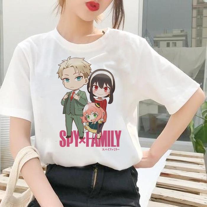 Gambar Kaos Anime Spy x Family Anya Forger Wanita Jumbo Oversize Kekinian - Putih, S ANAK dari Onestop Fashion_NEW undefined Tokopedia