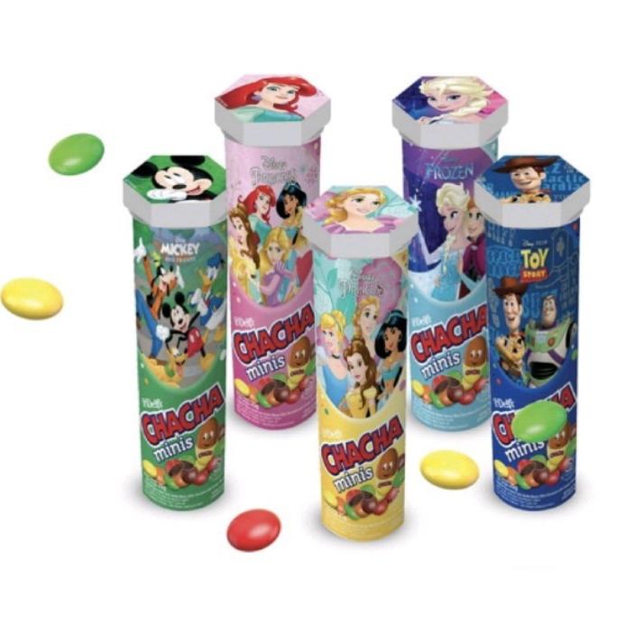 Gambar Chacha Minis Milk Chocolate / Peanut 40gr - Cha cha Minis Surprise Toy - Minis Disney dari sertamart undefined Tokopedia