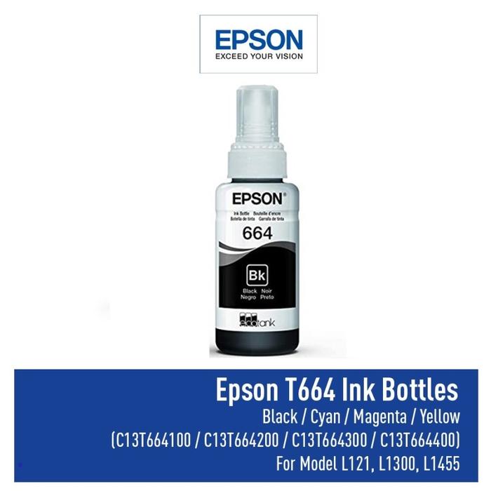 Gambar Tinta Printer Epson 664 Original - Black dari Johan ATK undefined Tokopedia
