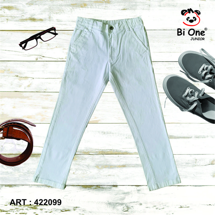 Gambar NEW ARRIVAL! BiOne Celana Panjang Katun Putih Strech Anak Laki 422099 - Putih, 1 dari BiOne Official Shop undefined Tokopedia