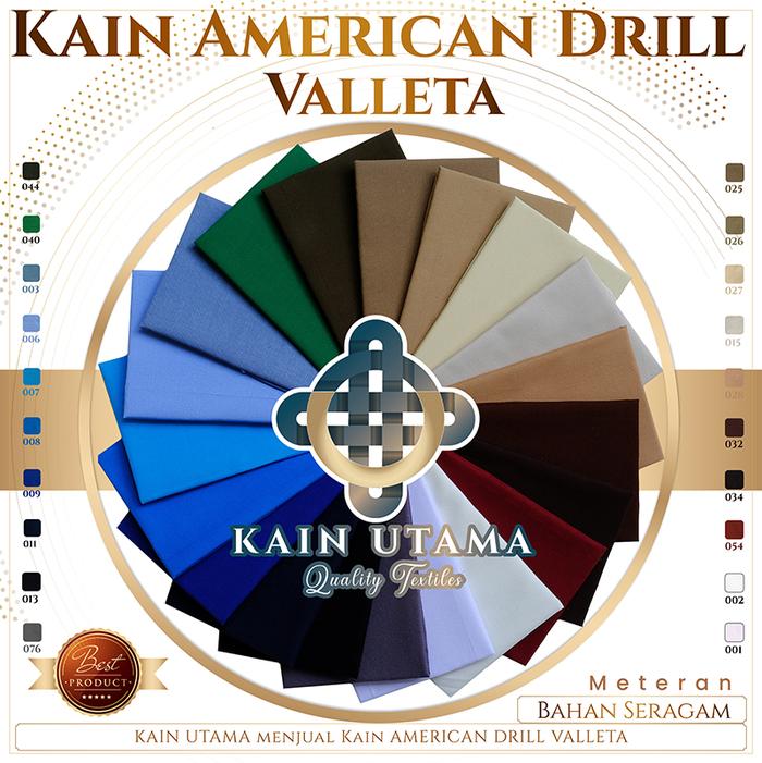 Gambar Kain American Amerikan Drill Dril Bahan Seragam Eceran Meteran Twill dari Kain Utama undefined Tokopedia