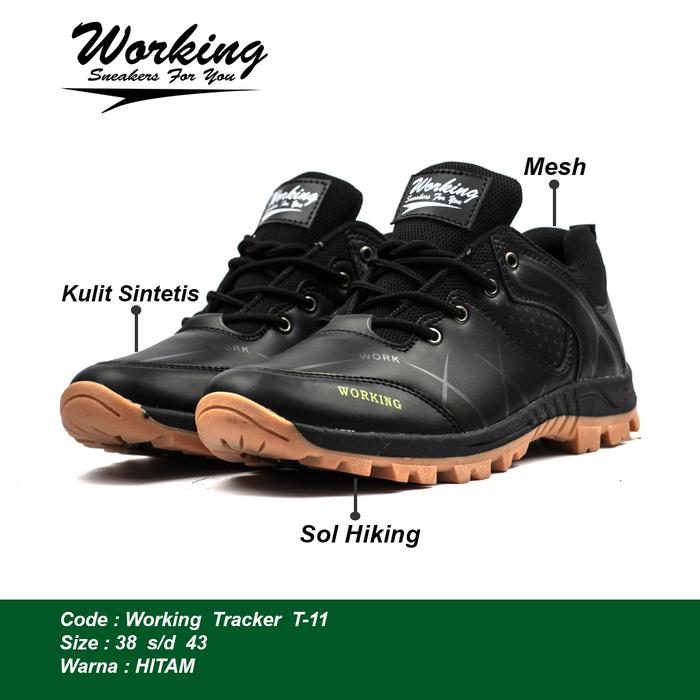 Gambar Sepatu Pria Tracker Gunung Hiking Riding Biker Touring Sefty Boot T-11 - Hitam, 38 dari Nieva Fashion Shop undefined Tokopedia