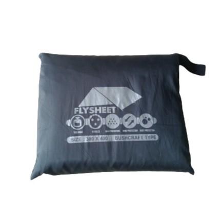 Gambar Flysheet 300cm x 400cm Fly Sheet 3x4 Meter 4x3 Bivak 19 Loop - Hitam dari DuniaSeni undefined Tokopedia