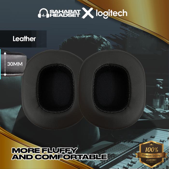 Gambar Earpad Ear Cushion Earcup Logitech G Pro X GProX G ProX GPro X Foam - Leather dari sahabatheadset. undefined Tokopedia