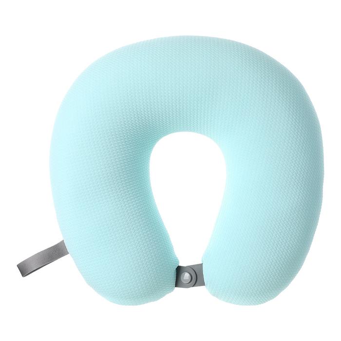 Gambar MINISO Bantal Leher Lembut Travel Mobil U-Shape Neck Pillow Anti Pegal - Biru Muda dari minisoshopid undefined Tokopedia