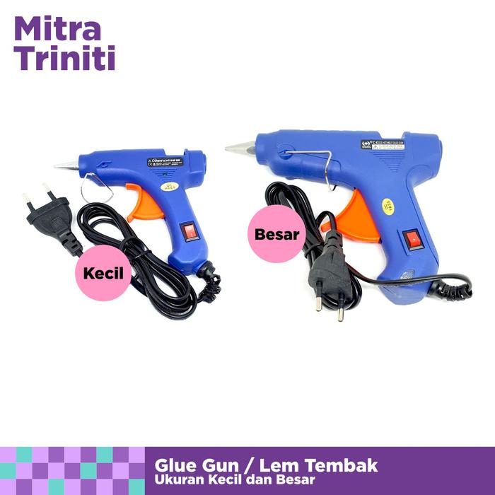 Gambar Glue gun lem tembak alat lem lilin - kecil dari mitra triniti undefined Tokopedia