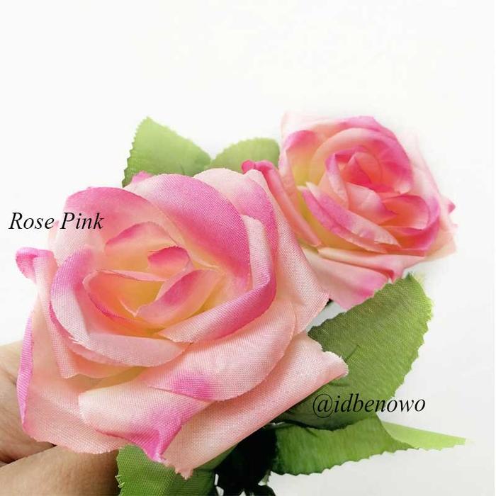 Gambar Bunga Mawar Rambat Plastik Bunga Rose Artificial Bunga Palsu - AF14 - PINK ROSE dari Benowo id undefined Tokopedia