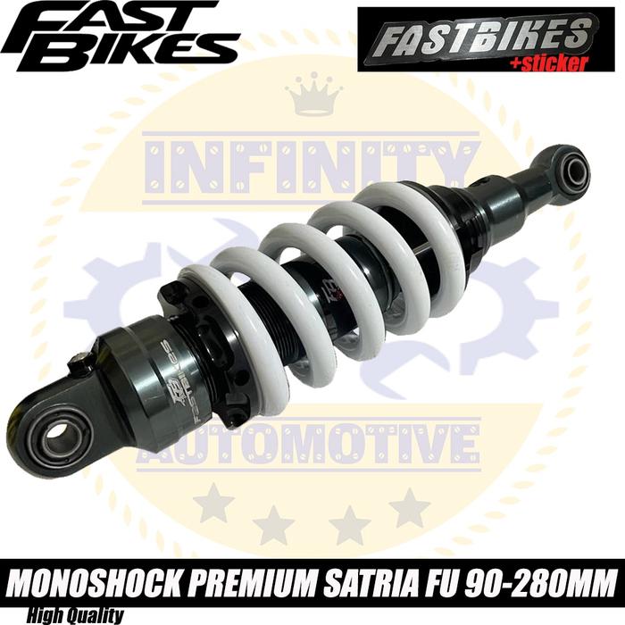 Gambar MonoShock Fastbikes Premium Series FB-90 280mm Suzuki Satria Fu - Putih dari Infinity Automotive undefined Tokopedia
