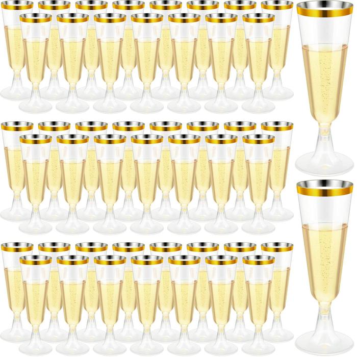 Gambar 5Pcs Champagne Glass / Gelas Kaki Plastik / Wine Glass Party Supplies - 5Pcs dari Momen Hati undefined Tokopedia