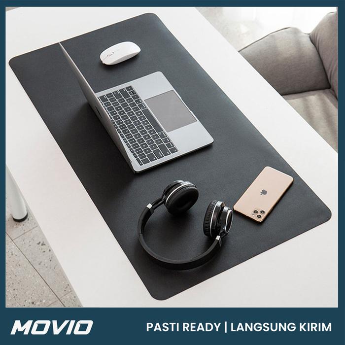 Gambar MOVIOS Desk Mat Leather - Office Deskmat / Mouse Pad Gaming - Black dari Movios Official Store undefined Tokopedia