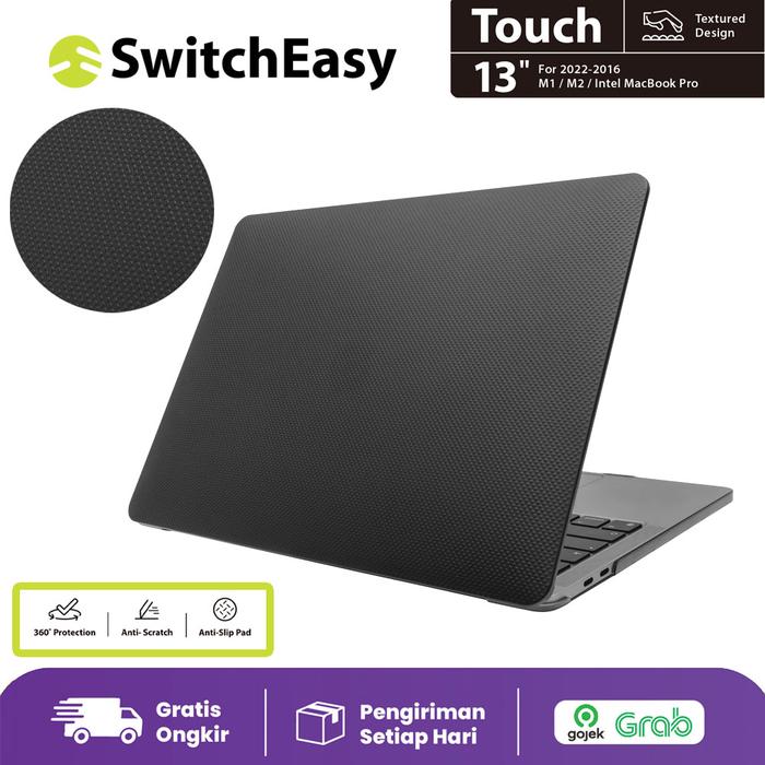 Gambar Case Macbook Pro 13 M2 M1 Intel 2022-2016 SwitchEasy Touch Hard Casing - Trans Black dari SwitchEasy Official undefined Tokopedia