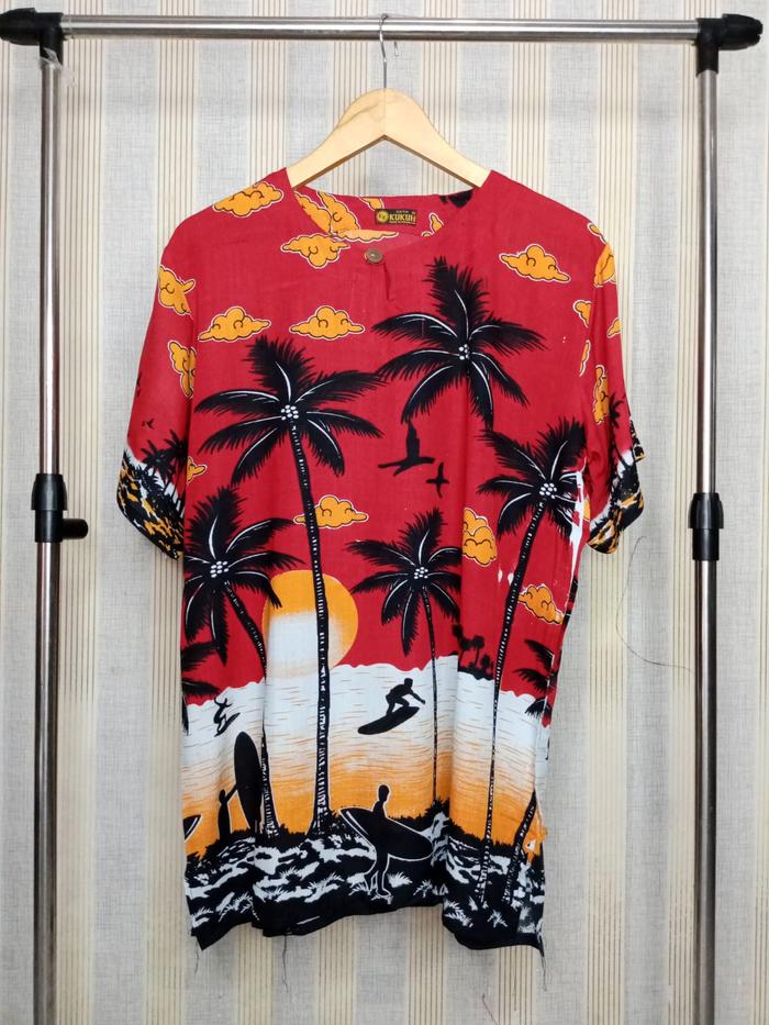 Gambar baju pantai pria dewasa / kaos pantai terbaru / kaos pria wanita - Merah, L dari s u n k a y undefined Tokopedia