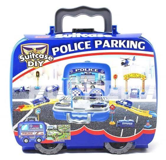 Gambar Building Parking DIY (Do It Yourself) Suitcase Play Set - Mainan Anak - Biru dari Ruphen_NEW undefined Tokopedia
