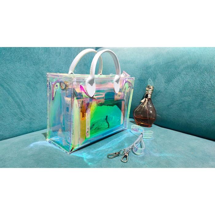Gambar tas mika pvc transparan tas mika konser tas mika premium (senja) - hologram kaku dari hss_collection undefined Tokopedia