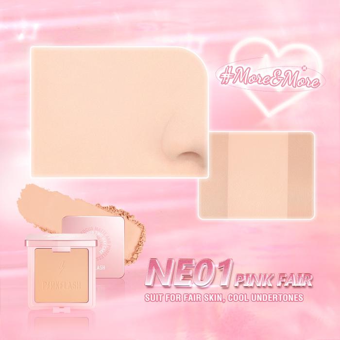 Gambar PINKFLASH More&More Flawless Two Way Cake Powder UV Protect PFF17 - NE01 dari BEAUTY ENTITY undefined Tokopedia