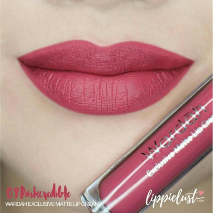 Gambar TERMURAH Lip Cream Wardah Exclusive Matte BARU Lipstik Lipstick - 08 Pinkcredible dari Beauty and Released undefined Tokopedia
