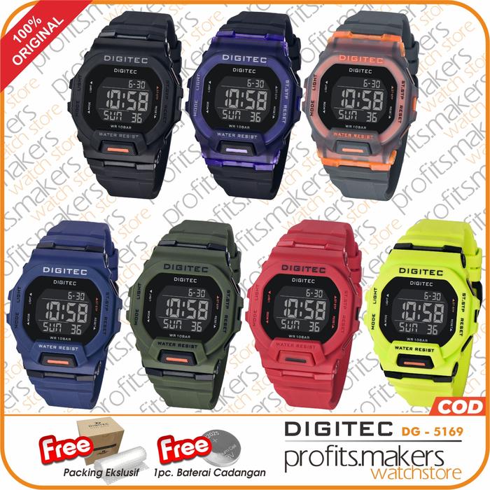 Gambar DIGITEC DG5169 / DG 5169 / DG-5169 / Digital Jam Tangan Watch ORIGINAL - RANDOM dari Profits.Makers undefined Tokopedia
