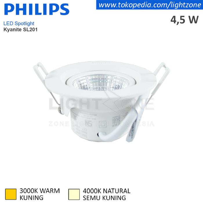 Gambar Downlight LED Philips Recessed Spot Light SL201 Kyanite 4,5W - Kuning dari Lightzone undefined Tokopedia