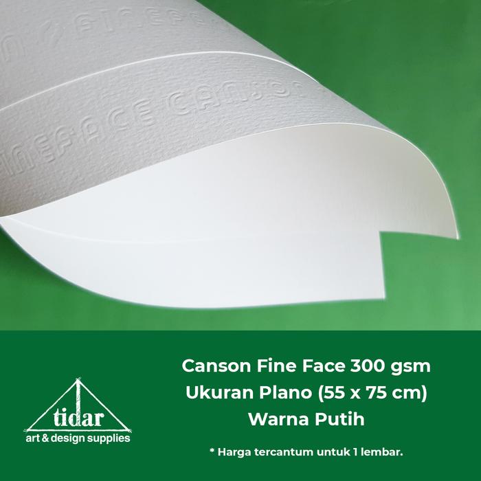 Gambar Canson Fine Face Watercolour Paper Plano (55x75 CM) - Kertas Cat Air - 300 gsm dari Tidar Art & Design Supplies undefined Tokopedia