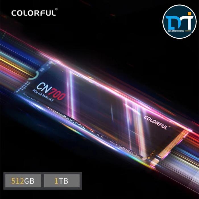 Gambar Colorful CN700 SSD 512GB 1TB 2TB 4TB - M.2 2280 NVMe PCIe Gen4 x4 - 512GB dari Duta Mandiri Infokom undefined Tokopedia