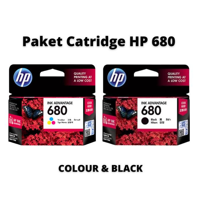 Gambar Paket Catridge HP 680 Original Colour & Black dari Norton Bali Computer Jimbaran undefined Tokopedia