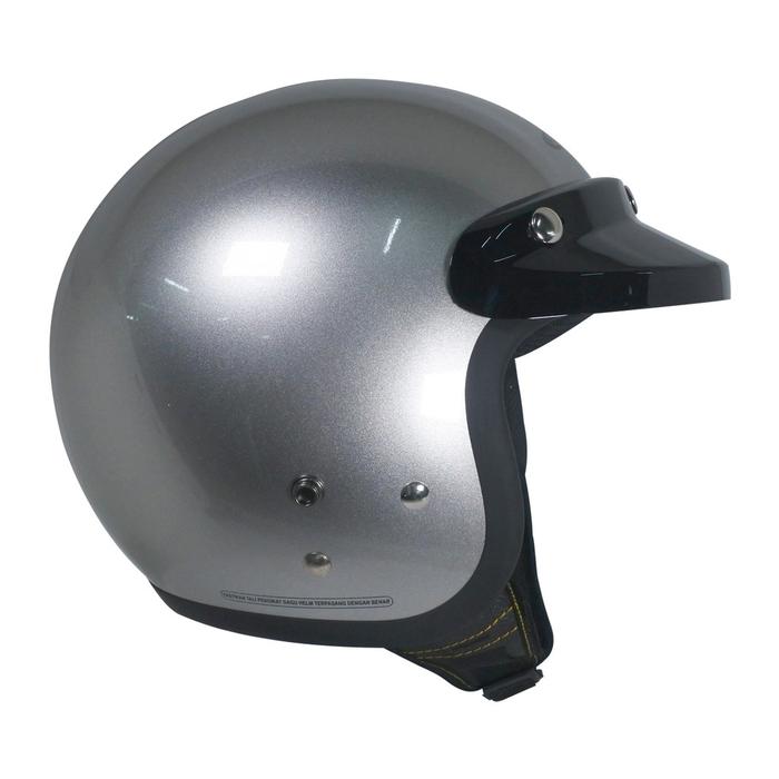 Gambar Helm Cargloss CFM Retro Original Free Lap Microfiber - Grey Gloss, L dari KAPTEN HELM BOGOR undefined Tokopedia