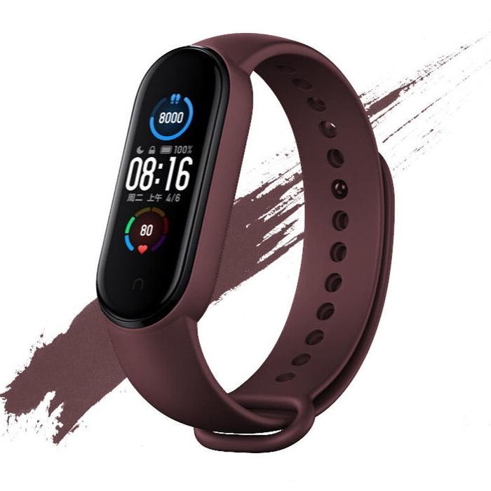 Gambar strap tali Mi band 4 - wine red dari WSTORE BPN undefined Tokopedia