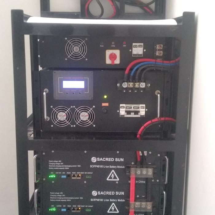 Gambar Paket PLTS Offgrid System - 10000watt dari candy technology undefined Tokopedia