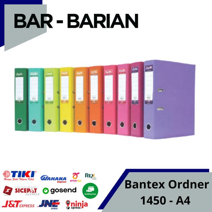 Gambar ORDNER BANTEX A4 1450 / BANTEX LEVER ARCH FILE PP UKURAN A4 1450 - Lainnya dari Bar-barian store undefined Tokopedia