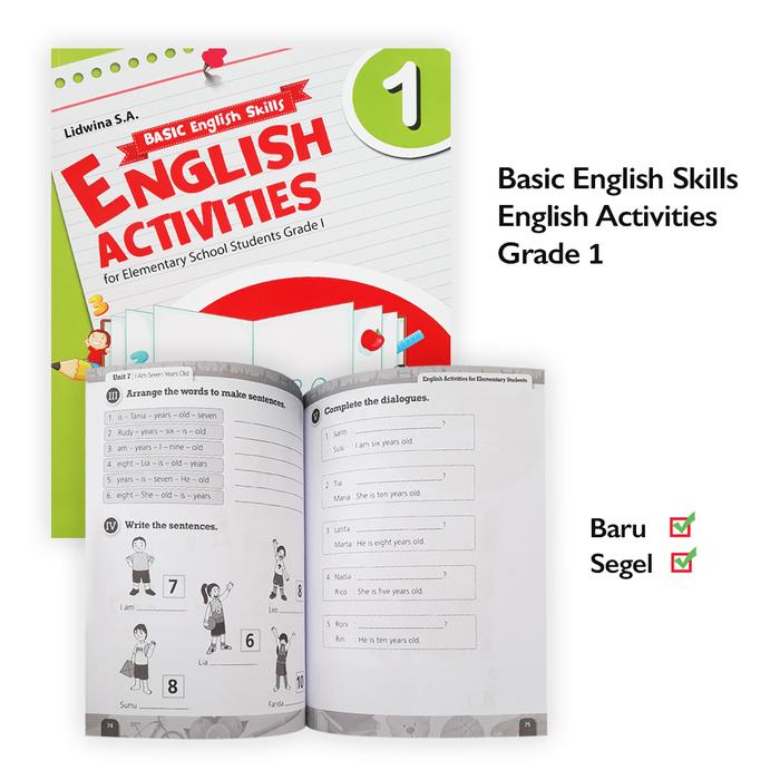 Gambar Buku Basic English Skills Activities For Elementary School Student - Grade 1 dari Sahabat Buku Anak undefined Tokopedia