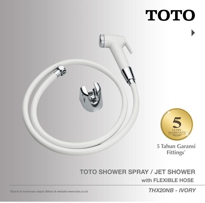 Gambar TOTO Shower Spray / Jet Shower Pastel Ivory THX20NB - Putih dari TOTO Indonesia undefined Tokopedia