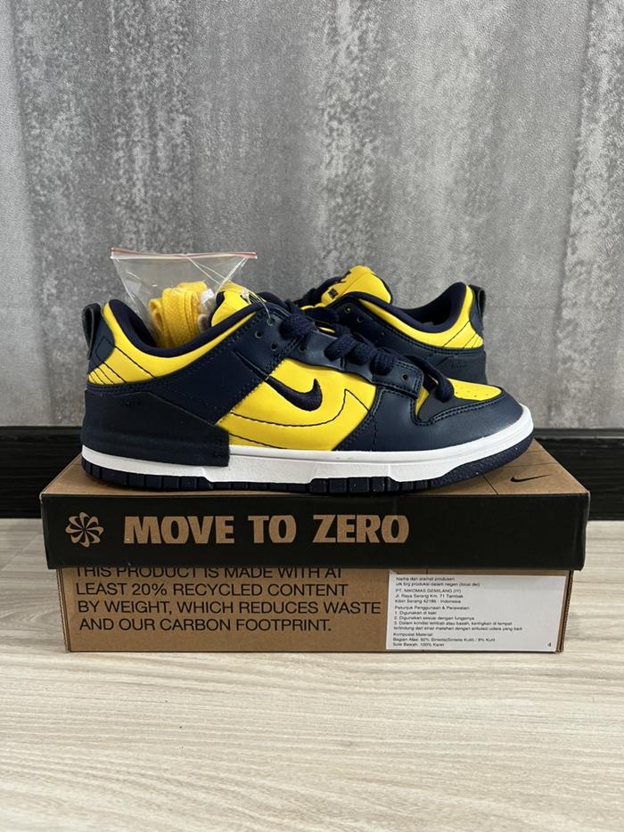 Jual Nike Dunk Low Disrupt Michigan US 8W Authentic Original
